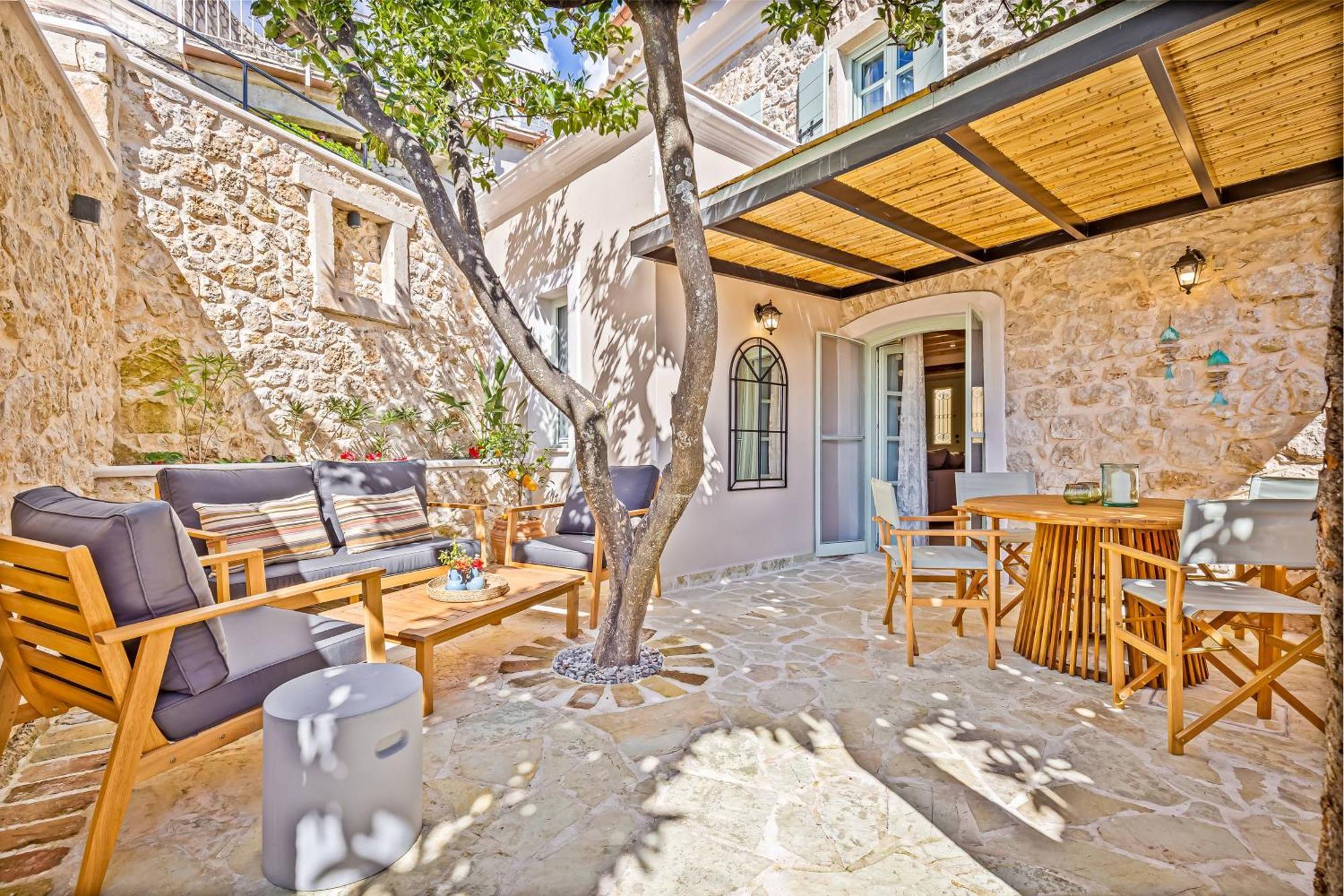 Courtyard Cottage Corfu Lákones エクステリア 写真