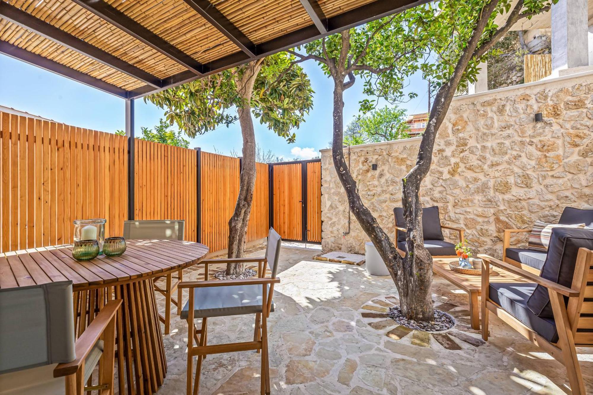 Courtyard Cottage Corfu Lákones エクステリア 写真